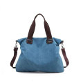 Women's Vintage Hobo Canvas Shoulder Tote Handbag Shopping Bags With Logos